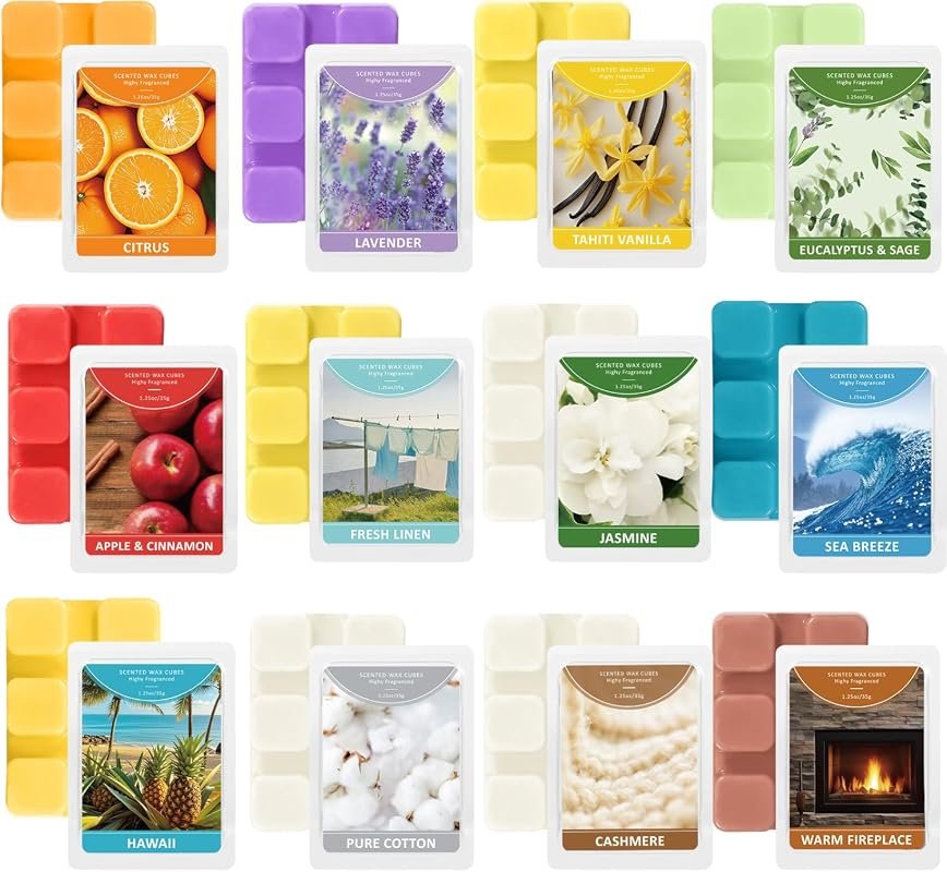 STRN Soy Wax Melts – Twelve Autumn Fragrances, Plant‑Based, Strong Sce