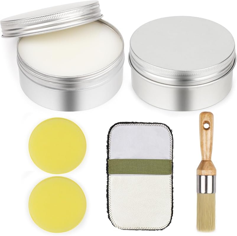 2‑Piece Set of Clear Furniture Finishing Wax – Ideal Topcoat for Chalk