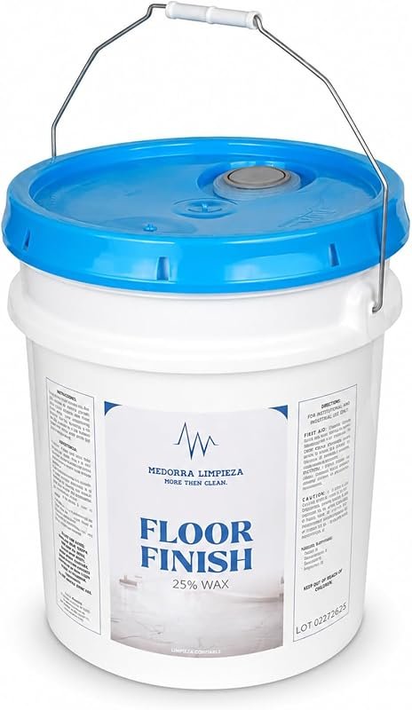 Professional 5‑gallon Acrylic Wax Floor Finish provides 25% wax for du