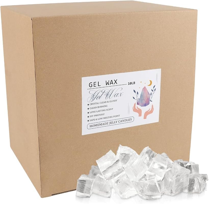 fclayvts 10‑lb Clear Jelly Wax – Transparent Gel, High Elasticity, Cle