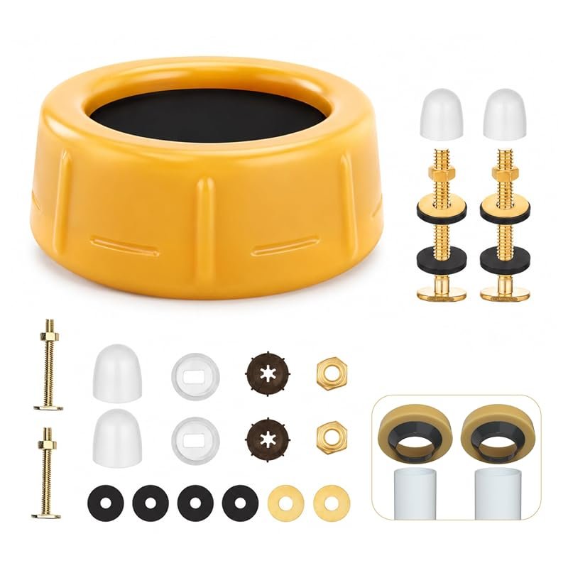 Extra Thick Toilet Wax Ring Seal, Fits 3‑4″ Pipes, Leak‑Proof Design f