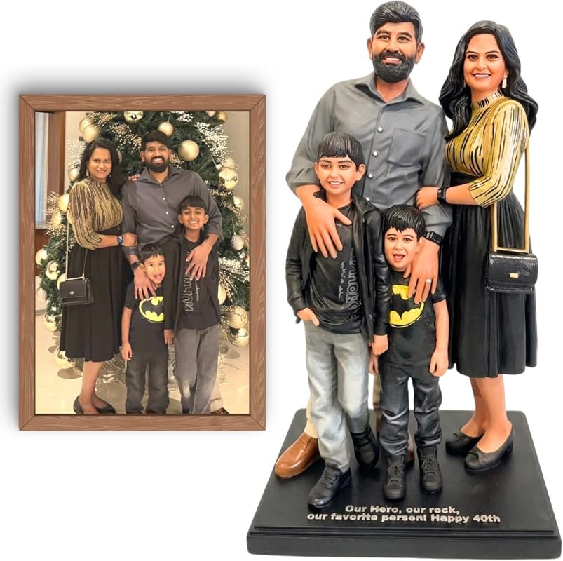3D printed figurine from photo – hand‑painted mini statue, personalize