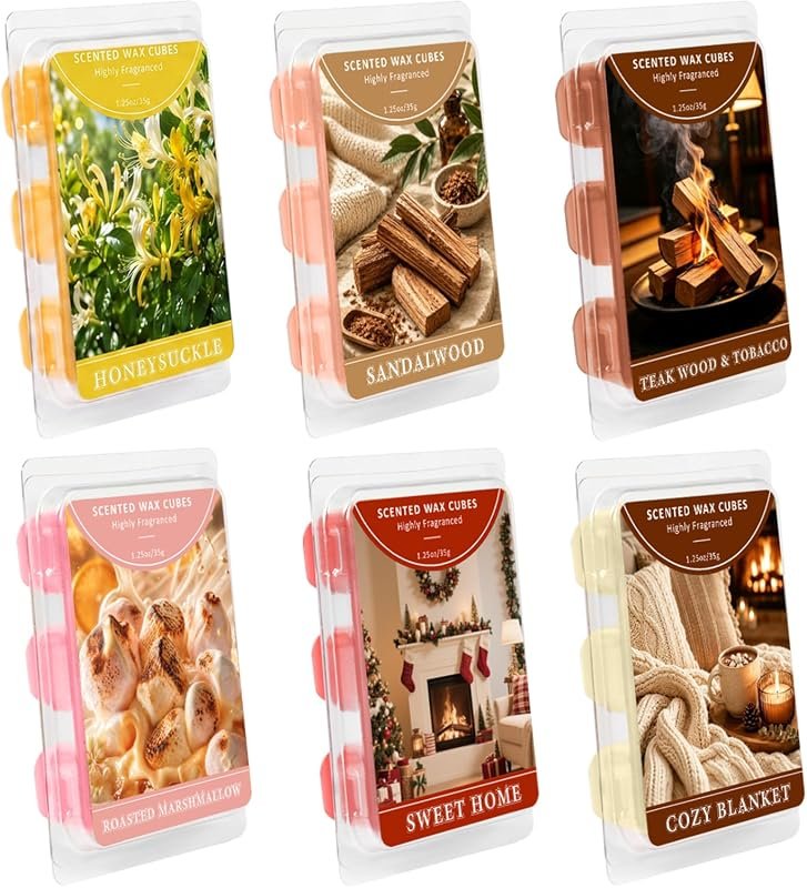 SCENTORINI Fall Wax Melts – Six Winter‑Inspired Scents, High‑Intensity