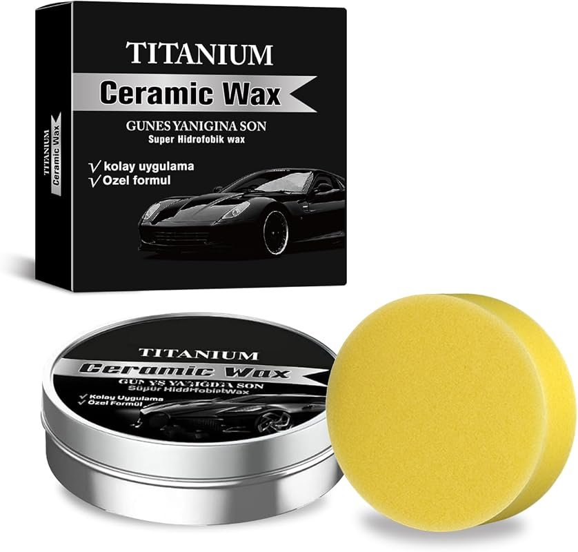 Titanium Ceramic Wax Cream – Strong Protective Car Coating, Scratch Re