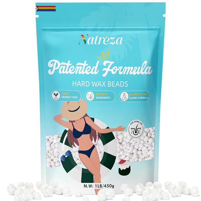 Unscented White Hard Wax Beads 1 lb Refill – Simple, Effective Hair Re