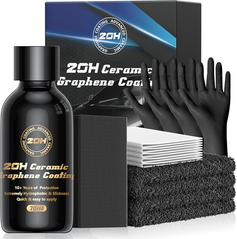 20H Professional Graphene Ceramic Coating – 70 ml, 10+ year hydrophobi