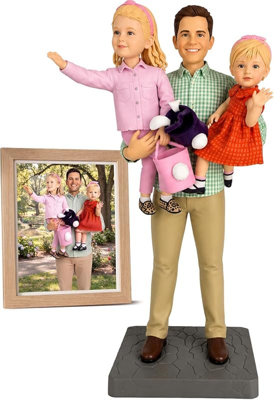 Personalized custom figurine from photo – handcrafted 1:1 scale clay s