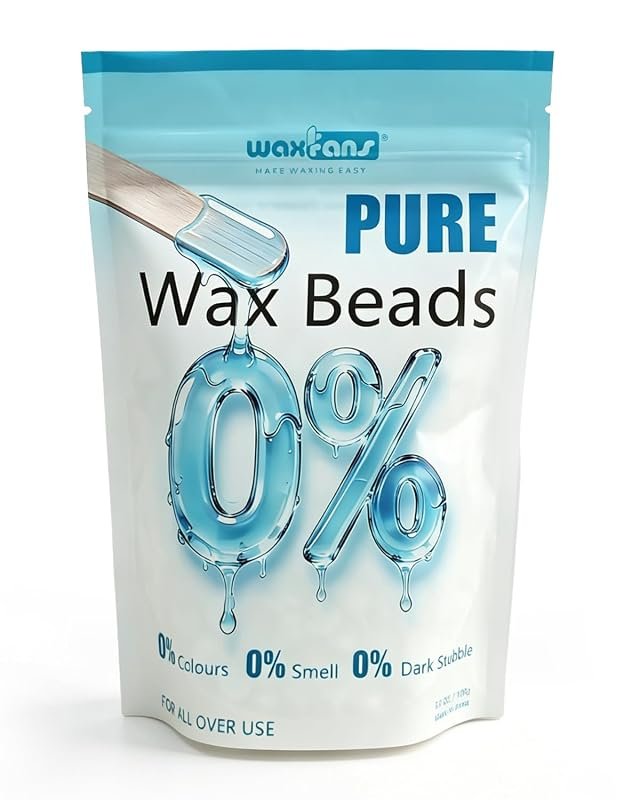 Waxfans 500g Pure Wax Beads for Sensitive Skin – Unscented, Color‑Free