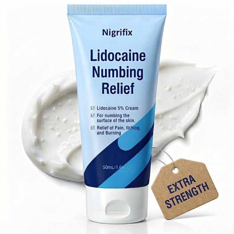 5% Lidocaine Tattoo Numbing Cream – Powerful Topical Anesthetic for Pa