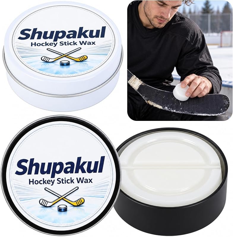 Ice Grip 2‑Pack Hockey Stick Wax – Tacky Formula Designed to Maximize