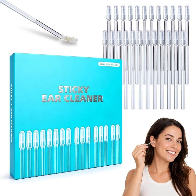 Sticky Reusable Ear Cleaning Stick for Adults, Resin Gel Pick, Gentle 